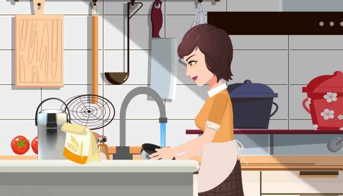 女生第1次去男友家洗碗手冻通红 冬季洗碗如何防冻