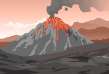 新疆多个休眠火山口积水如彩色画盘是什么情况 火山是如何形成的