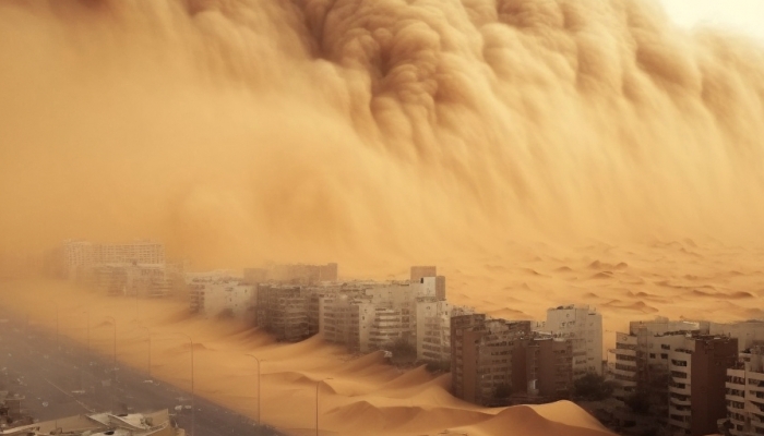 实拍内蒙古沙尘暴：如巨型“沙墙” 今部分地区仍有沙尘暴出没