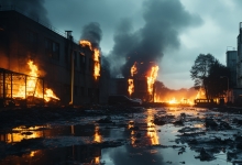 芭堤雅四方水上市场发生严重火灾 火势已得到控制