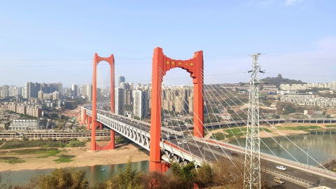重庆市江北区“两江四岸”治理提升工程  北滨路18公里滨江岸线全线贯通